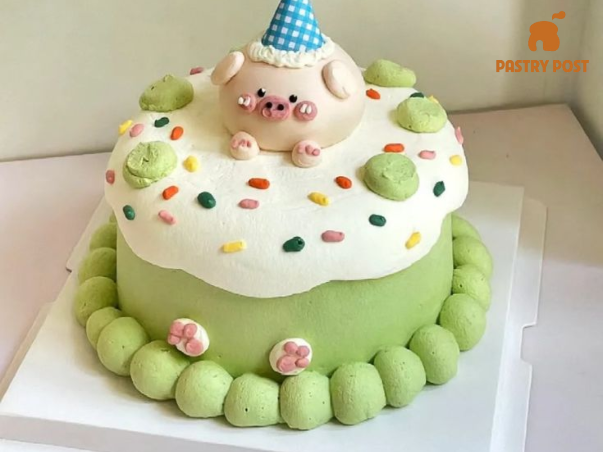 Bánh sinh nhật matcha cute
