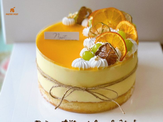 Bánh sinh nhật rau câu hoa quả