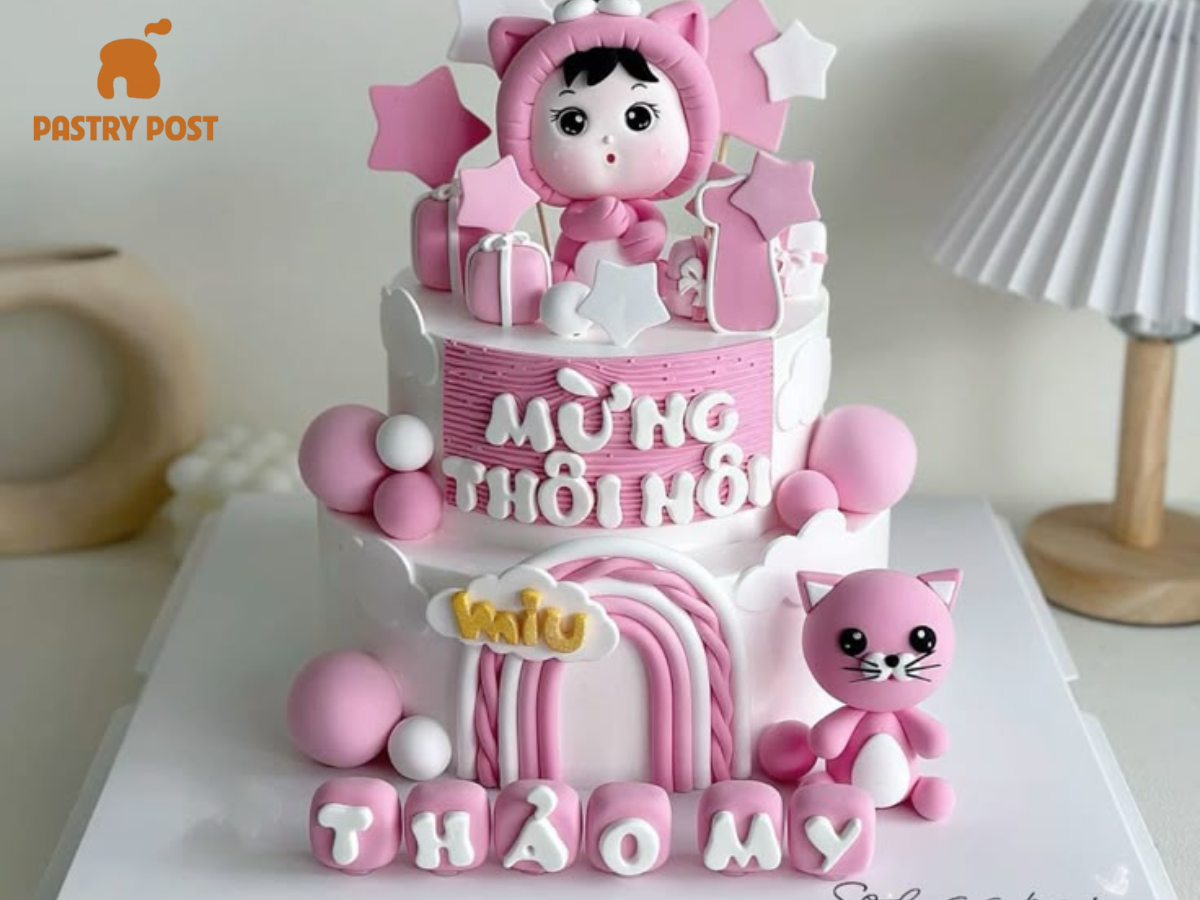 Mẫu bánh sinh nhật đầy tahnsg tạohinhf 3D