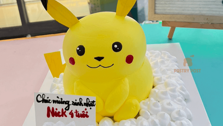 Bánh sinh nhật pikachu kem tươi