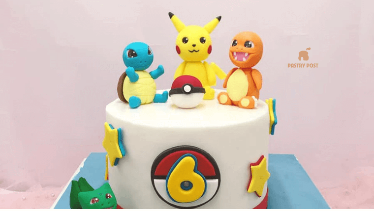 Bánh sinh nhật pikachu và các nhân vật khác