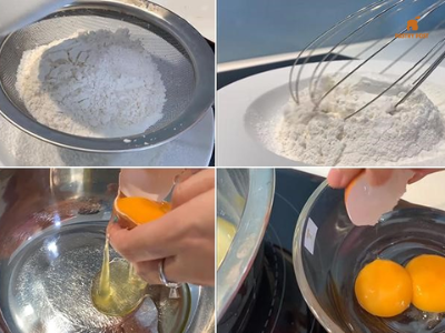 Cách làm bánh bông lan bằng nồi chiên không dầu