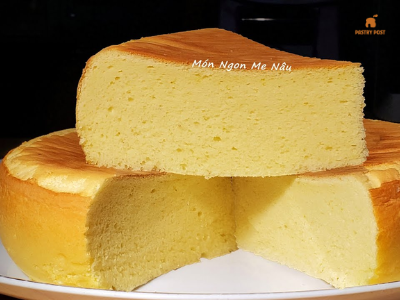 Làm bánh bông lan bằng nồi cơm điện