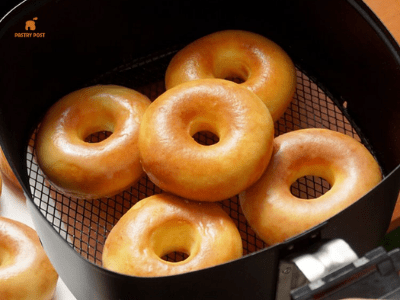 Làm bánh donut bằng nồi chiên không dầu